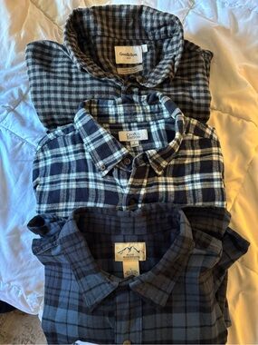 Bundle of Flannels!!  👔 Goodfellow & Co, Blue Mountain and Croft & Barrow